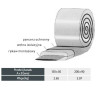 Rękaw izolowany REKP 200x50 mm – 10 mb | Wełna mineralna, folia PET