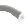 Rura elastyczna izolowana REPI 100 mm, szara, aluminium, wełna mineralna