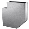 Kolano prostokątne 200x50 mm kąt 90 stopni z blachy ocynkowanej KL200x50/90 DGP i wentylacji, średnica przeliczeniowa 85 mm