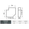 Kolano 200x90 mm 90° ocynk KL200x90/90 DGP wentylacja