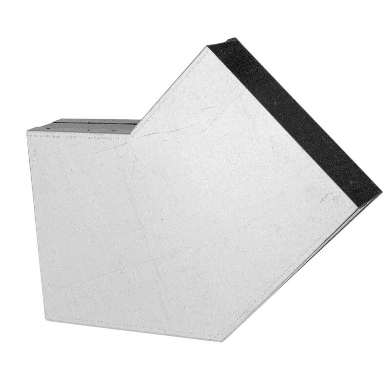 Kolano wentylacyjne 150x50 mm, 45° z blachy ocynkowanej
