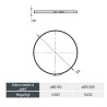 Opaska Zaciskowa Ślimakowa „Daga” 100 mm – Stal Nierdzewna, Regulowana 80-160 mm