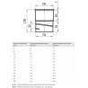 Złączka górna do rur elastycznych 80 mm – kwasoodporna, szczelna
