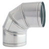 Kolano nastawne 150 mm z blachy ocynkowanej, regulacja 0-90°, max. 250°C, do rur Spiro