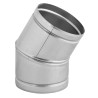 Kolano nastawne 130 mm z blachy ocynkowanej, regulacja 0-30°, max. 250°C, do rur Spiro