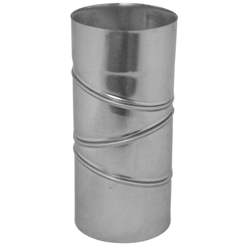 Kolano regulowane kielichowe 125 mm, regulacja 0-90 stopni, blacha ocynkowana.