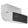 Kolano prostokątne 150x50 mm – regulowane 45-90°, przejście ściana ↔ strop