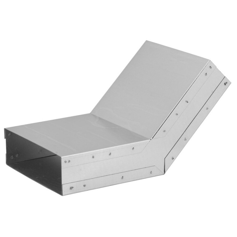 Kolano stałe 150x50 mm KSS – kąt 45°, przejście ściana ↔ strop, wentylacja, DGP