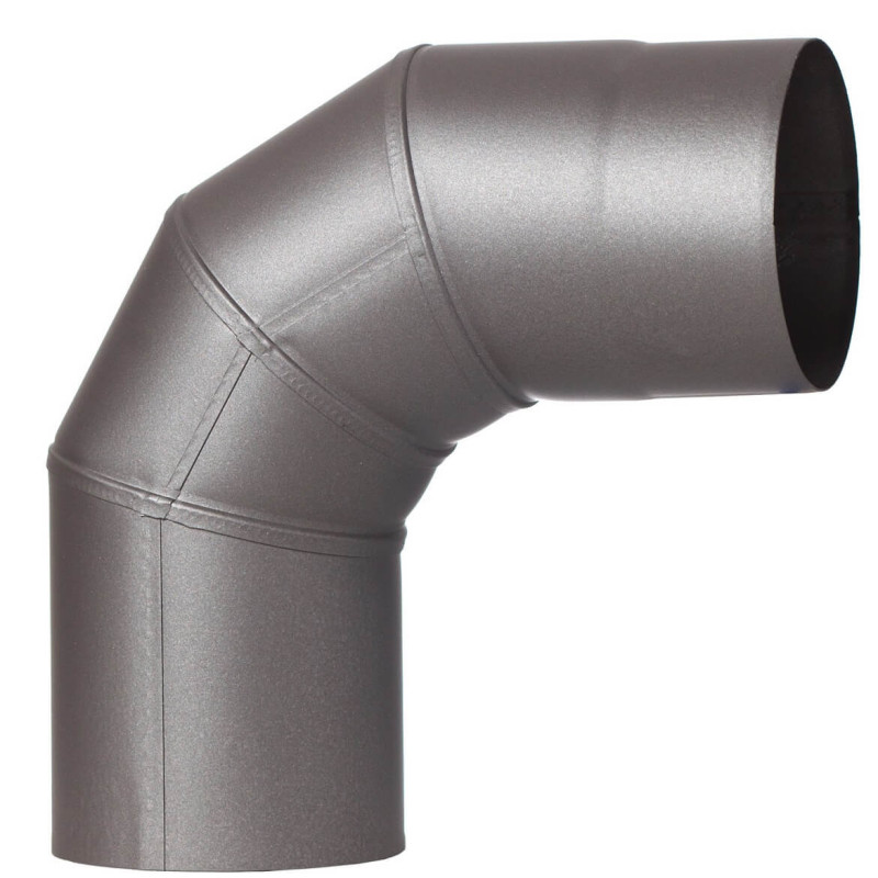 Kolano stałe stalowe ⌀100 mm, 90°, farba Senotherm, odporność 400°C