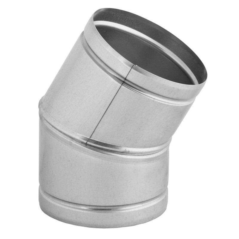 Kolano nastawne 115 mm z blachy ocynkowanej, regulacja 0-30°, max. 250°C, do rur Spiro