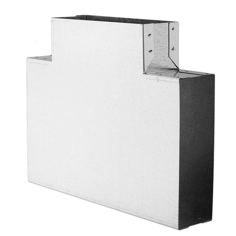 Trójnik prostokątny 200x50 mm, 90° – ocynk, wentylacja, DGP
