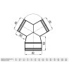 Trójnik Portki Wentylacyjny Redukcyjny 100/2x80 mm – Połączenie z Rurami Spiro