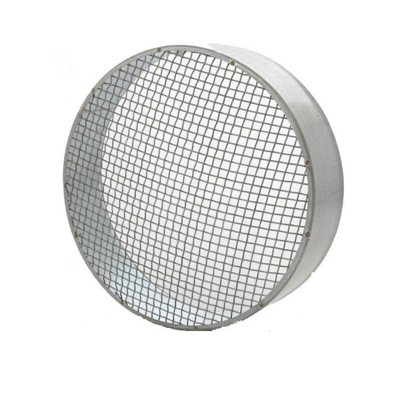 Zaślepka 450 mm z siatką, oczko 2x2 mm, króciec nyplowy, stal ocynkowana, ochrona przed owadami