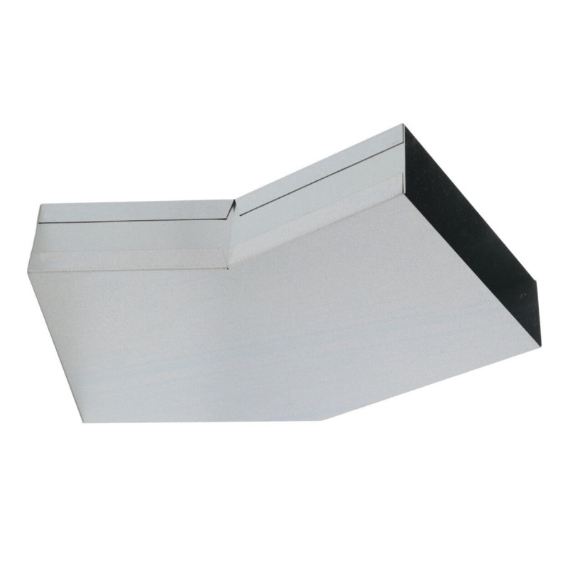 Kolano wentylacyjne 250x50 mm 30 stopni płaskie ze wspornikiem ocynk