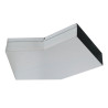 Kolano wentylacyjne 250x50 mm 30 stopni płaskie ze wspornikiem ocynk