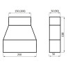 Redukcja Symetryczna 250x50 / 200x50 mm – Blacha Ocynkowana | Wentylacja | DGP