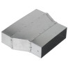 Redukcja symetryczna wentylacyjna 250x50 na 200x90 mm z ocynkowanej blachy
