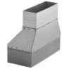 Redukcja niesymetryczna 250x50 mm do 150x50 mm, kanały prostokątne, wentylacja