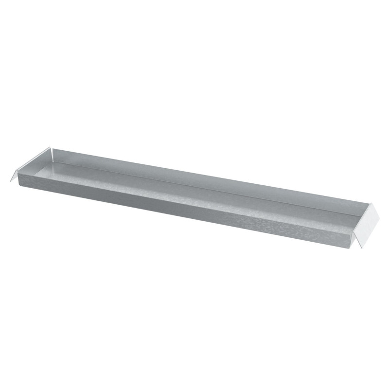 Zaślepka kanału 250x50 mm, blacha ocynkowana, montaż blachowkrętami, uszczelnienie taśmą aluminiową