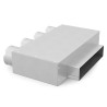 Skrzynka rozprężna 250x50 / 4x63 mm do rekuperacji z króćcami na zamek