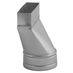 Redukcja niesymetryczna 150x50 mm z okrągłym wylotem 200 mm do rur Spiro