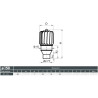 Turbowent Tulipan 150/130 mm – Nasada kominowa aluminiowa z króćcem ocynkowanym | Wentylacja grawitacyjna