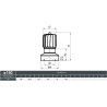 Turbowent Tulipan 150/250 mm z kołnierzem | Nasada kominowa chrom