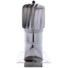 Turbowent Tulipan 150 mm z podstawą 14x14 cm i płytą 25x25 cm – ocynk/aluminium
