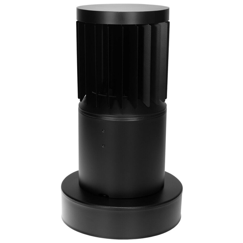 Turbowent Tulipan TUV 250/350 mm czarny mat – nasada kominowa z kołnierzem zamykającym izolację