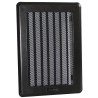 kratka wentylacyjna czarna z żaluzją 245x175 mm z ramką