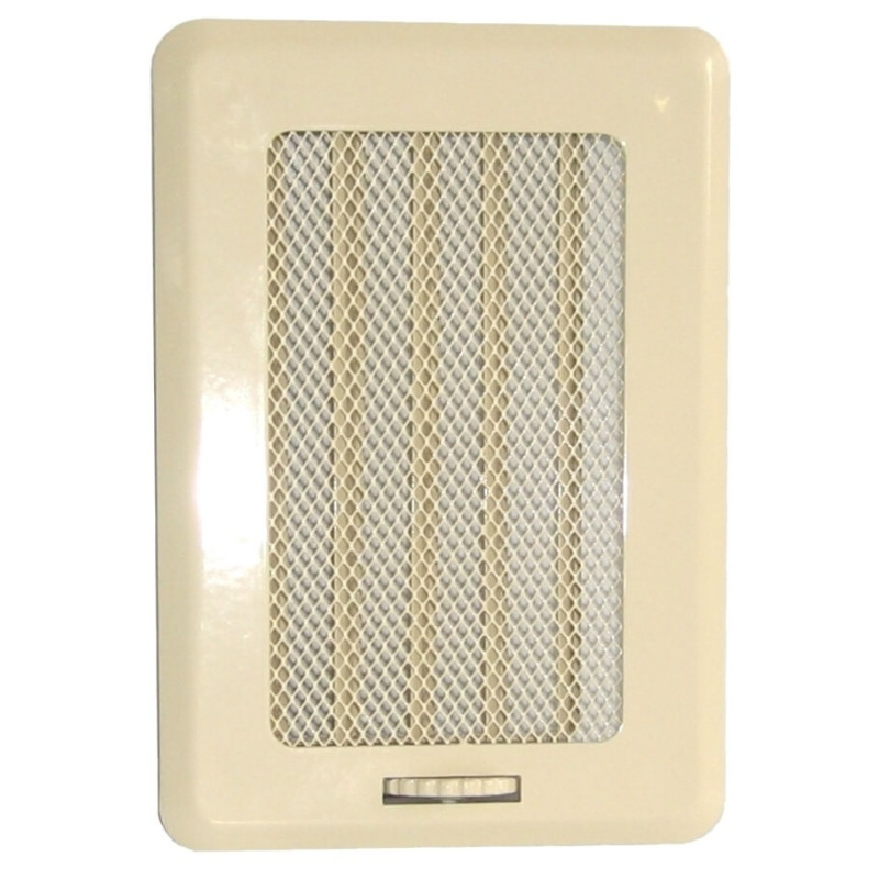 kratka wentylacyjna kremowa z żaluzją KRLZ1 195x135 mm