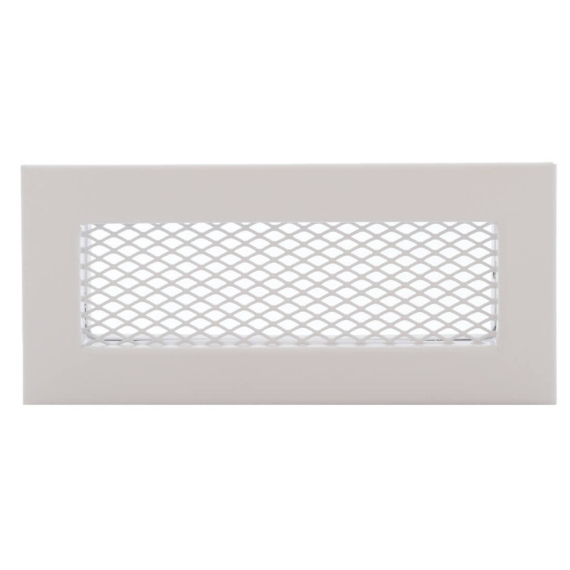 Kratka wentylacyjna 200x90 mm biała stalowa