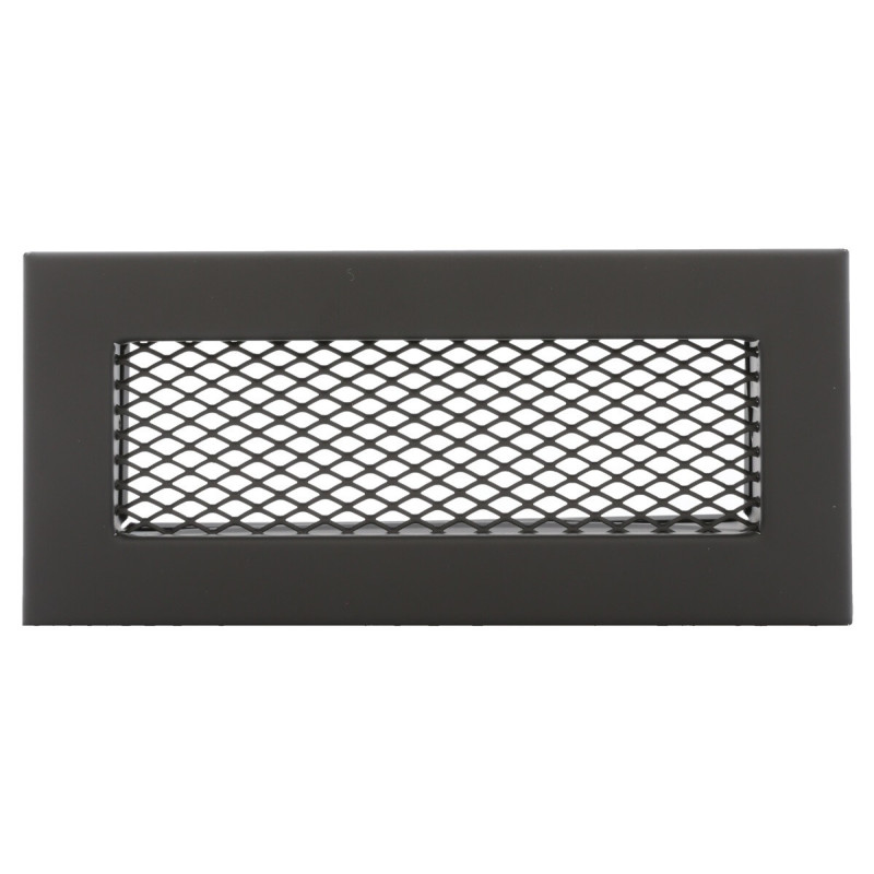 Kratka wentylacyjna 200x90 mm czarna stalowa