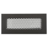 Kratka wentylacyjna 200x90 mm czarna stalowa