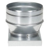 Kaseta dolotowa do kratki wentylacyjnej K1/KZ1 z króćcem nyplowym fi 110 mm – stal ocynkowana