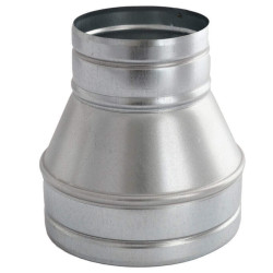 Redukcja SPIRO 120/100 mm z ocynkowanej blachy do wentylacji i DGP