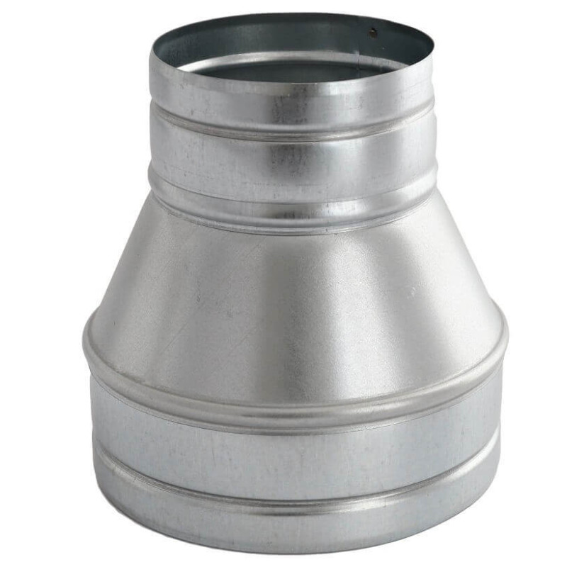 Redukcja SPIRO 160/115 mm z ocynkowanej blachy do wentylacji i DGP