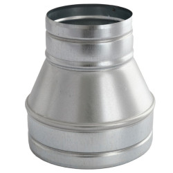 Redukcja SPIRO 160/140 mm z ocynkowanej blachy do wentylacji i DGP
