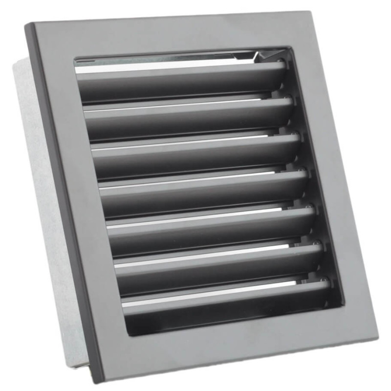 Kratka wentylacyjna z żaluzją stałą VENTLAB 220x220 mm czarny