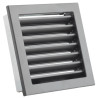Kratka wentylacyjna z żaluzją stałą VENTLAB 220x220 mm czarny