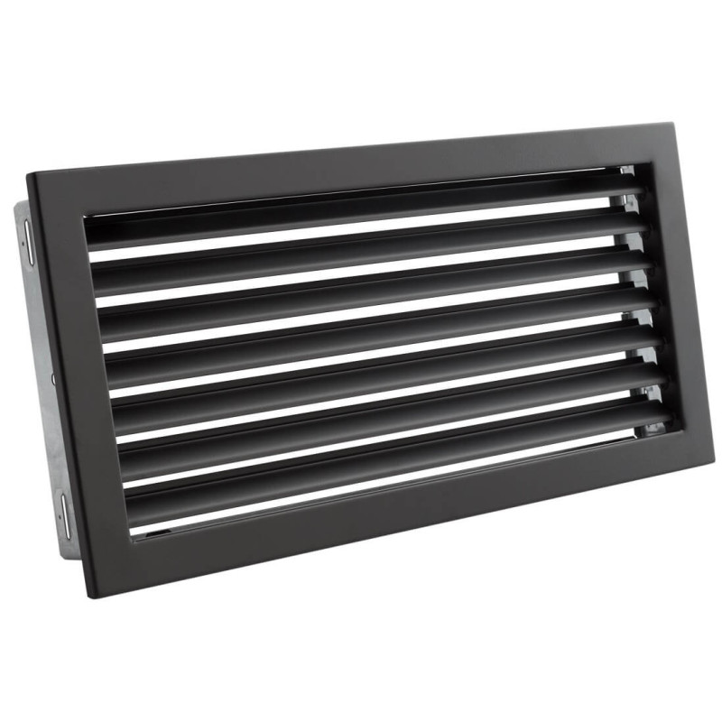 Kratka wentylacyjna z żaluzją stałą VENTLAB 325x195 mm czarny