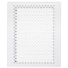 Kratka wentylacyjna TREND 220x220 mm biała bez żaluzji