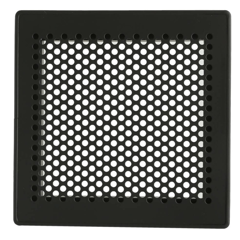 Kratka wentylacyjna TREND 220x220 mm czarna bez żaluzji