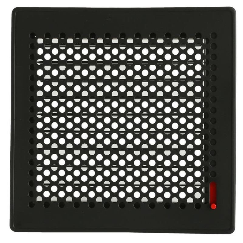 Kratka wentylacyjna TREND 220x220 mm czarna z żaluzją