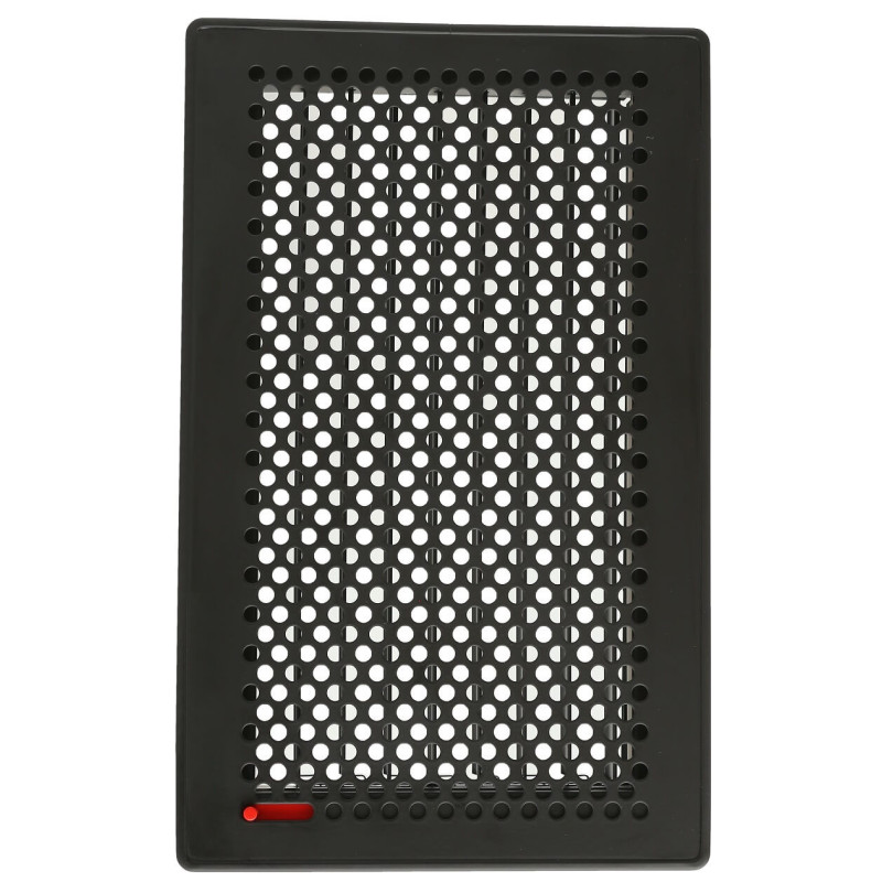 Kratka wentylacyjna TREND 325x170 mm czarna z żaluzją