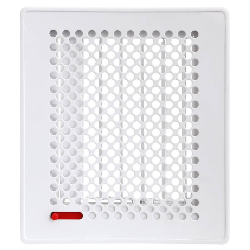 Kratka wentylacyjna TREND 220x220 mm biała z żaluzją ruchomą