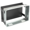 Maskownica metalowa do kratki kominkowej 325x195 mm, czarna, stal malowana proszkowo