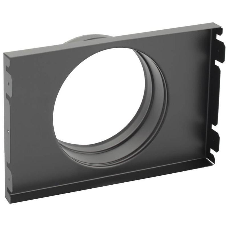 Kaseta dolotowa do kratki kominkowej Ventlab 240x170 mm czarna pod Spiro - różne średnice