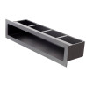 Czarna kratka kominkowa Ventlab V-Open KRVO-I 450x70 mm – kratka Luft, tunelowa, ratka