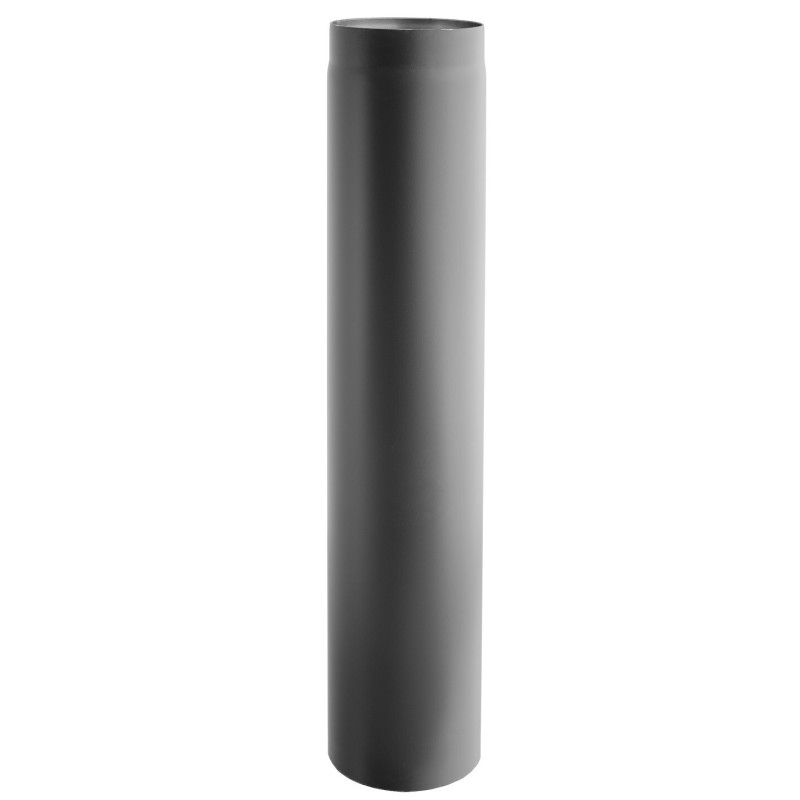 Rura kominowa prosta 180 mm, czarna, stal 2 mm, długość 0,25 m, do pieców akumulacyjnych i kominków